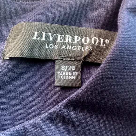 Liverpool Sleeveless Sheath Dress, Cadet Blue size 8 - Picture 3 of 5